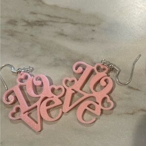 Pink Love Earrings